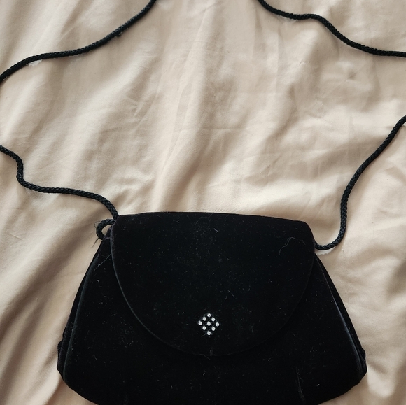 Womens velvet evening bag - Picture 2 of 10